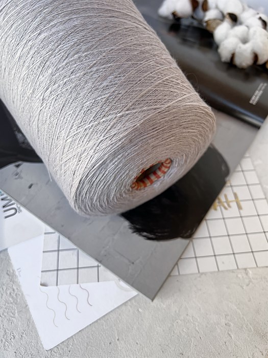 Fiammeta (Biella Yarn), 100% меринос, 100 г/1350 м, жемчужный серый 3015