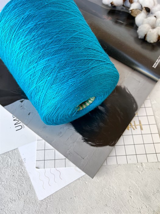 Fiammeta (Biella Yarn), 100% меринос, 100 г/1350 м, яркий голубой 3016