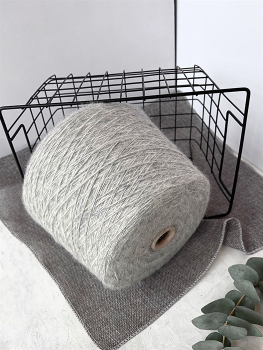 Brioche (Pecci Filati), 30% альпака, 30% меринос, 40% ПА, 100 г/400 м, серый меланж 3244