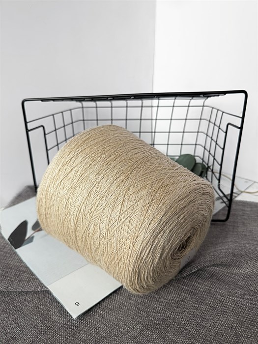 Lino 2/7 (Filati naturale), 100% лен, 100 г/350 м, папирус 3317