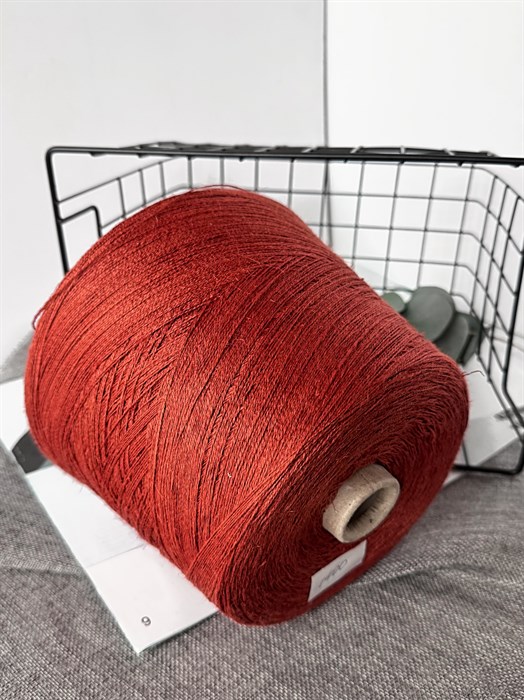 Lino 2/7  (Filati naturale), 100% лен, 100 г/350 м, терракот 3316