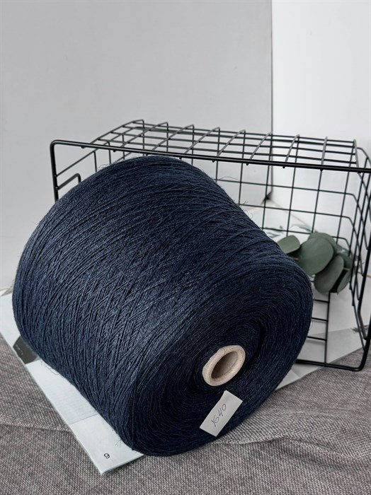 Lino 2/7 (Filati naturale), 100% лен, 100 г/350 м, индиго 3320