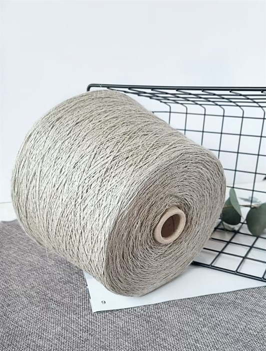 Lino 2/7 (Filati naturale), 100% лен, 100 г/350 м, серая гавань 3327