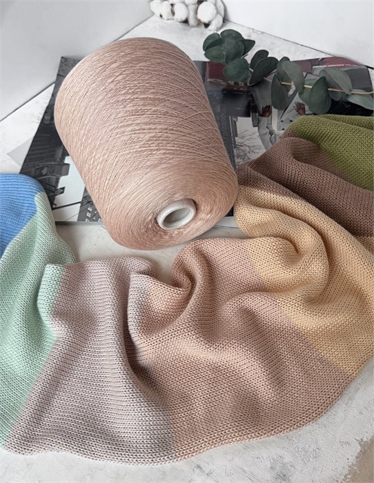 Monterrey (Luxury Selection by Ri.Go), 60% меринос, 40% хлопок, 100 г/1400 м, розовая пастель 3415