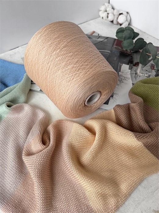 Monterrey (Luxury Selection by Ri.Go), 60% меринос, 40% хлопок, 100 г/1400 м, нежный персик 3416