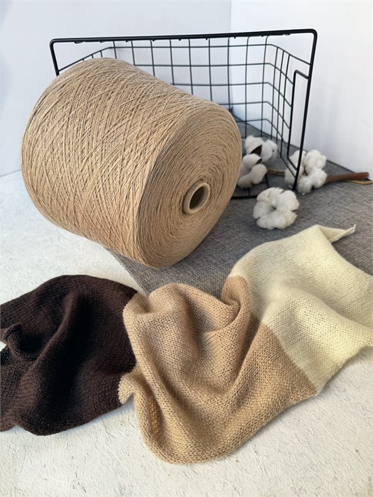 80/20 Millefili, 80% меринос, 20% кашемир, 100 г/750 м, цвет кофе с молоком 3626