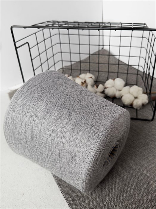Cashwool 2/30 (Zegna Baruffa), 100% меринос, 100 г/1500 м, светло-серый меланж (508) 3654