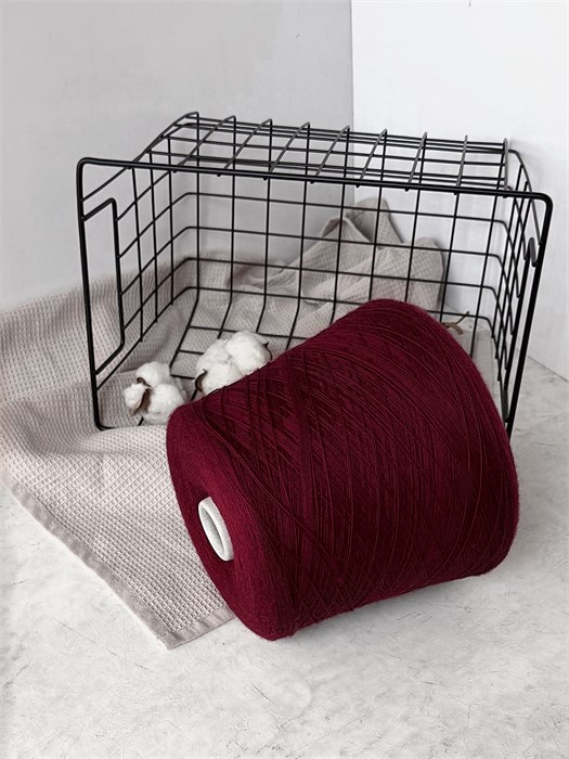 Merinos 2/28 (by Ri.Go), 100%меринос, 100 г/1400 м, цвет бордо 3669