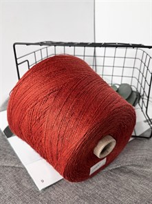 Lino 2/7  (Filati naturale), 100% лен, 100 г/350 м, терракот 3316